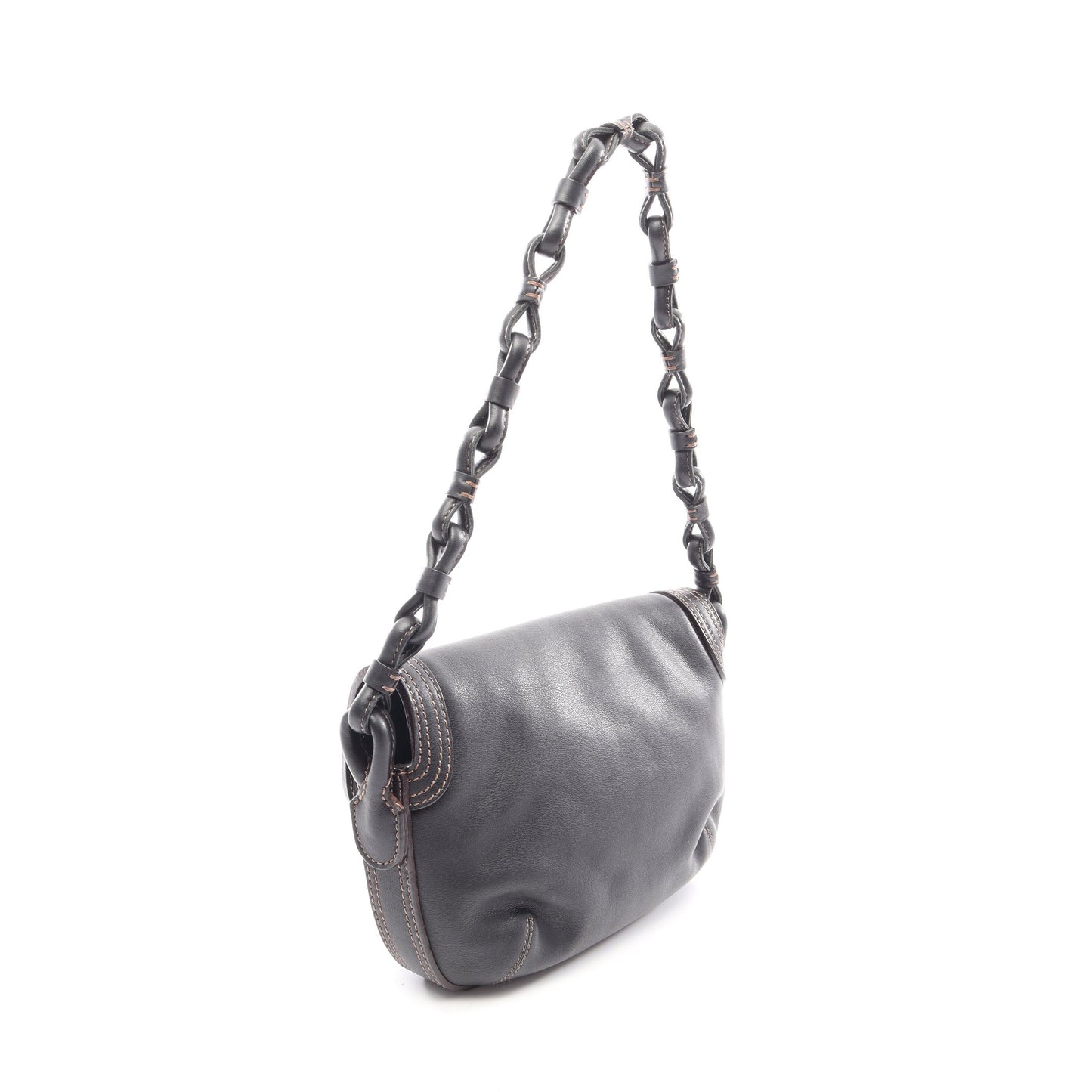 ワンショルダーバッグ レザー ブラック ロエベ バッグ LOEWE