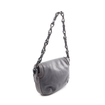 ワンショルダーバッグ レザー ブラック ロエベ バッグ LOEWE