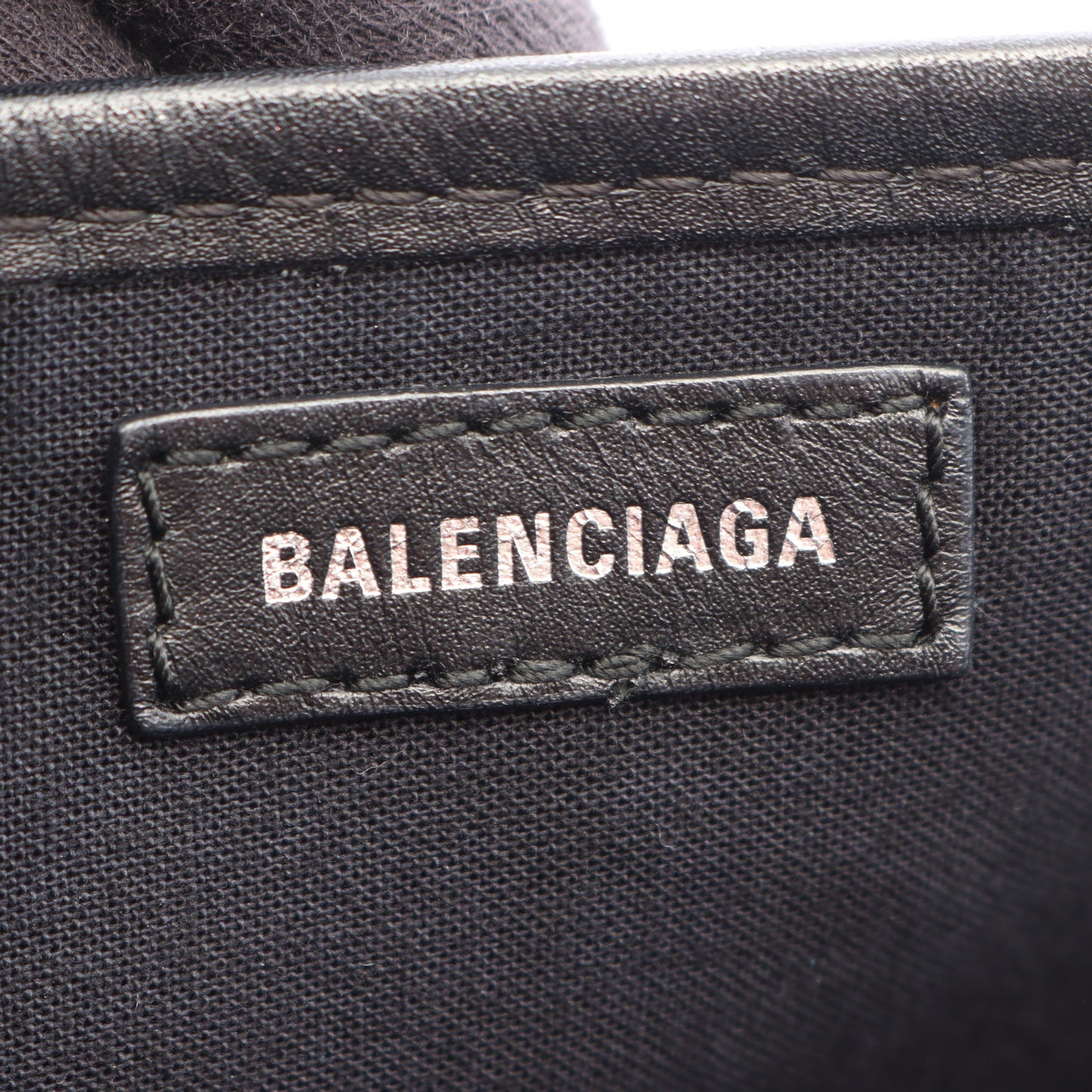 NAVY CABAS S ネイビーカバ ハンドバッグ トートバッグ キャンバス レザー ブラック バレンシアガ バッグ BALENCIAGA