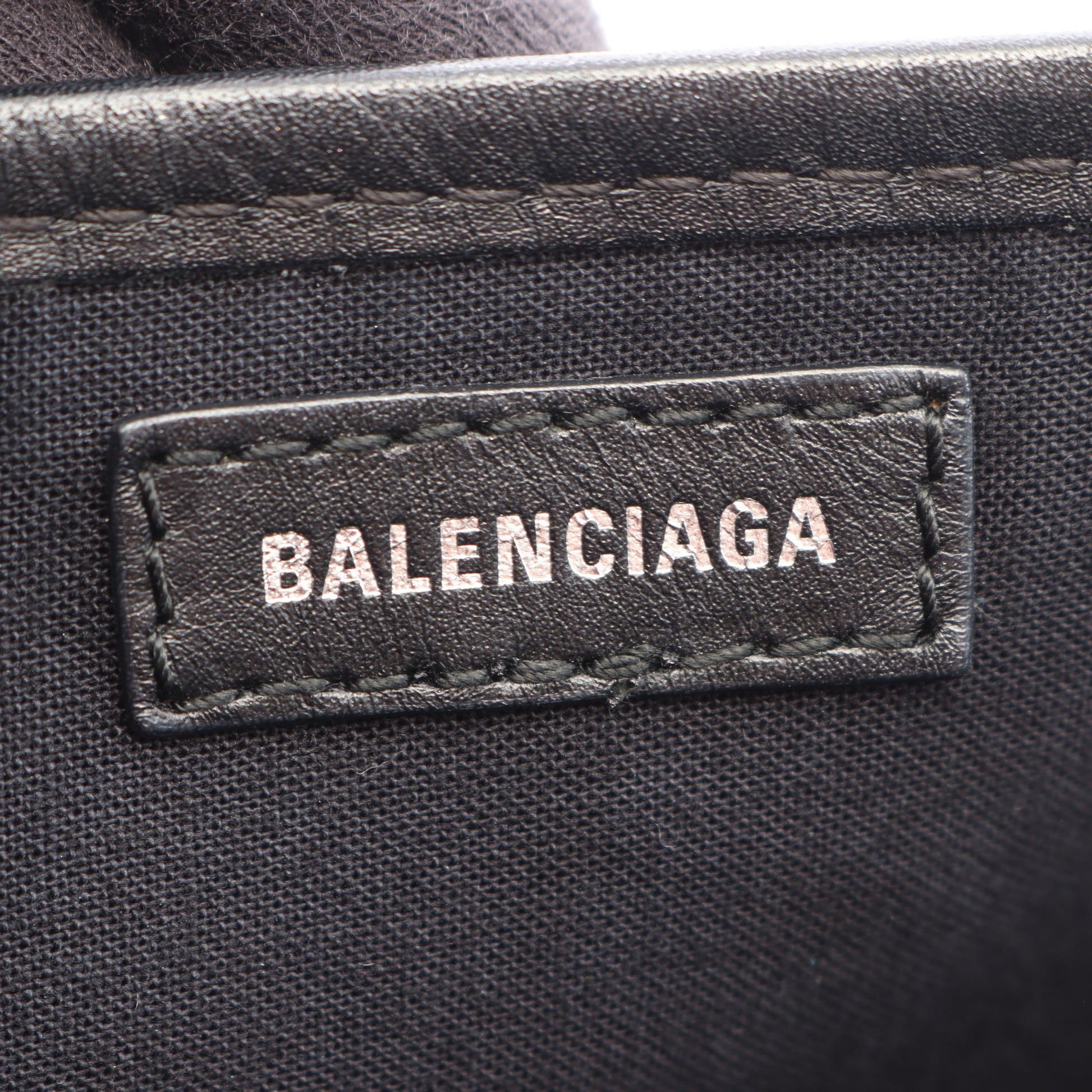 NAVY CABAS S ネイビーカバ ハンドバッグ トートバッグ キャンバス レザー ブラック バレンシアガ バッグ BALENCIAGA