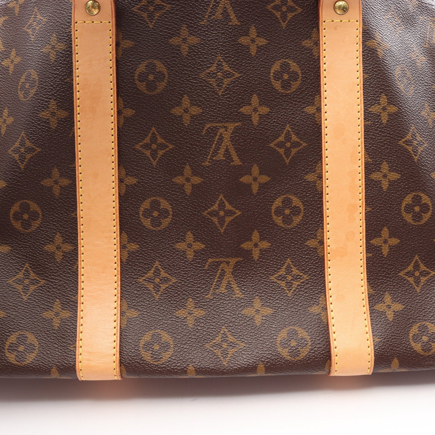 キーポル60 モノグラム ボストンバッグ PVC レザー ブラウン ルイヴィトン