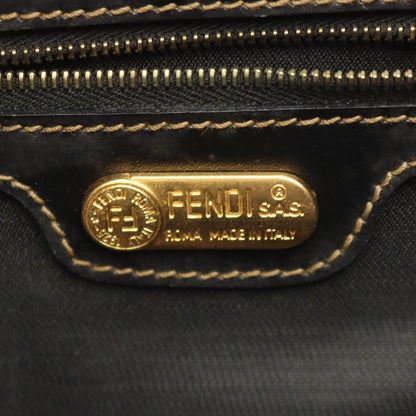 ぺカン ショルダーバッグ トートバッグ PVC レザー ブラウン ブラック フェンディ バッグ FENDI