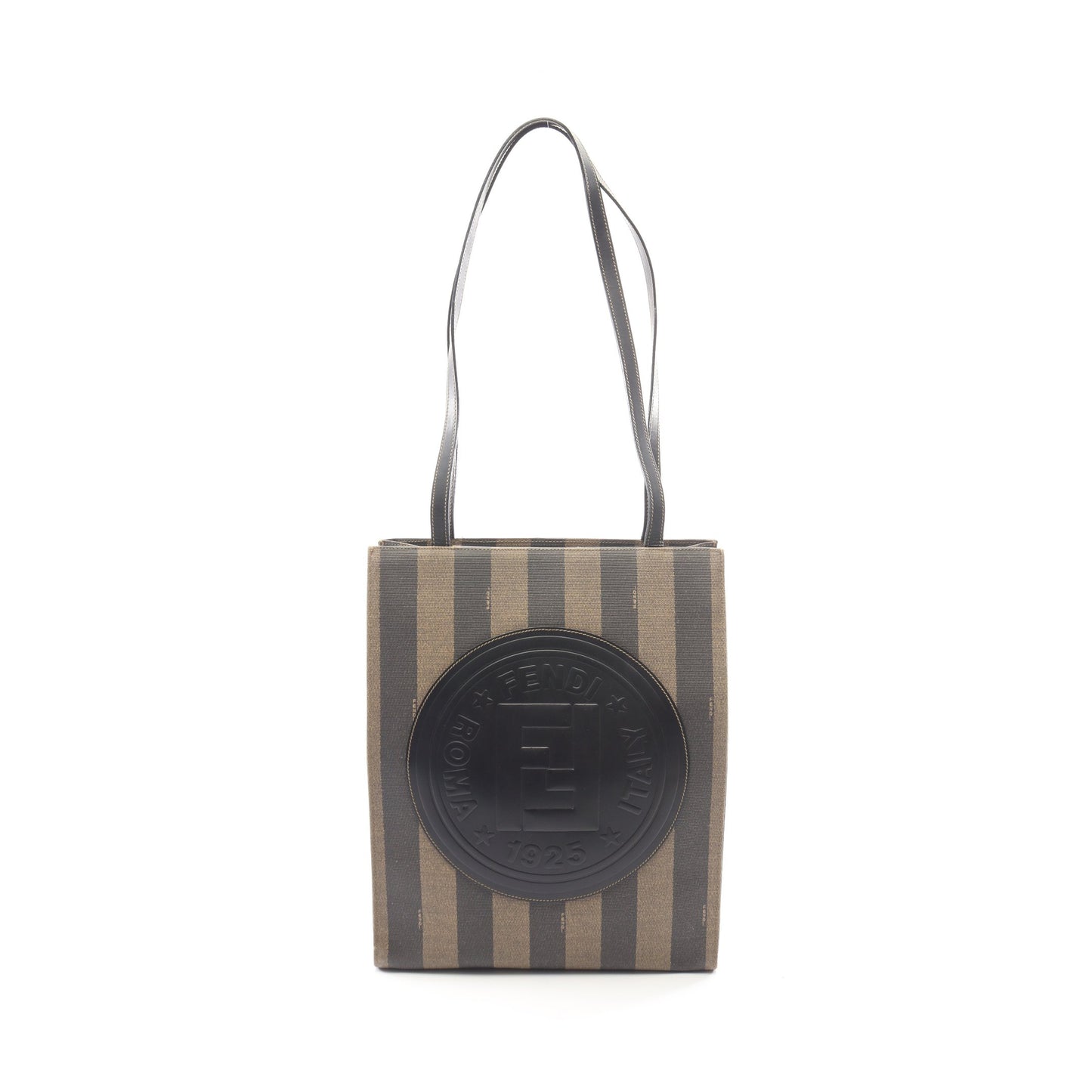 ぺカン ショルダーバッグ トートバッグ PVC レザー ブラウン ブラック フェンディ バッグ FENDI