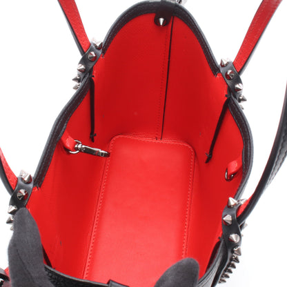 CABATA MINI カバタ ミニ スパイクスタッズ 2WAY ハンドバッグ レザー ブラック レッド クリスチャンルブタン
