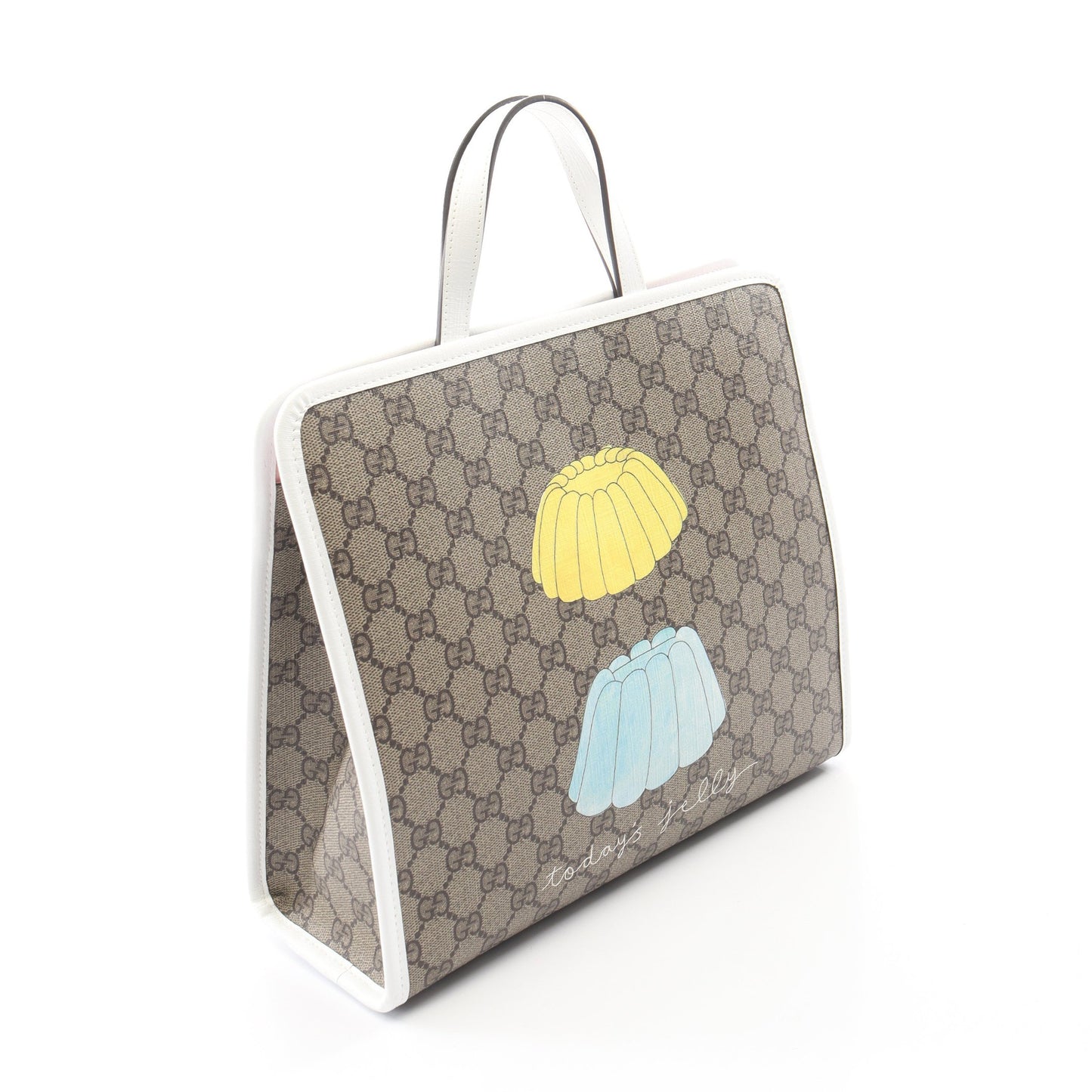 GUCCI × チョン ナオン GGスプリーム チルドレンズ キッズ ハンドバッグ トートバッグ PVC レザー ベージュ ホワイト マルチカラー グッチ