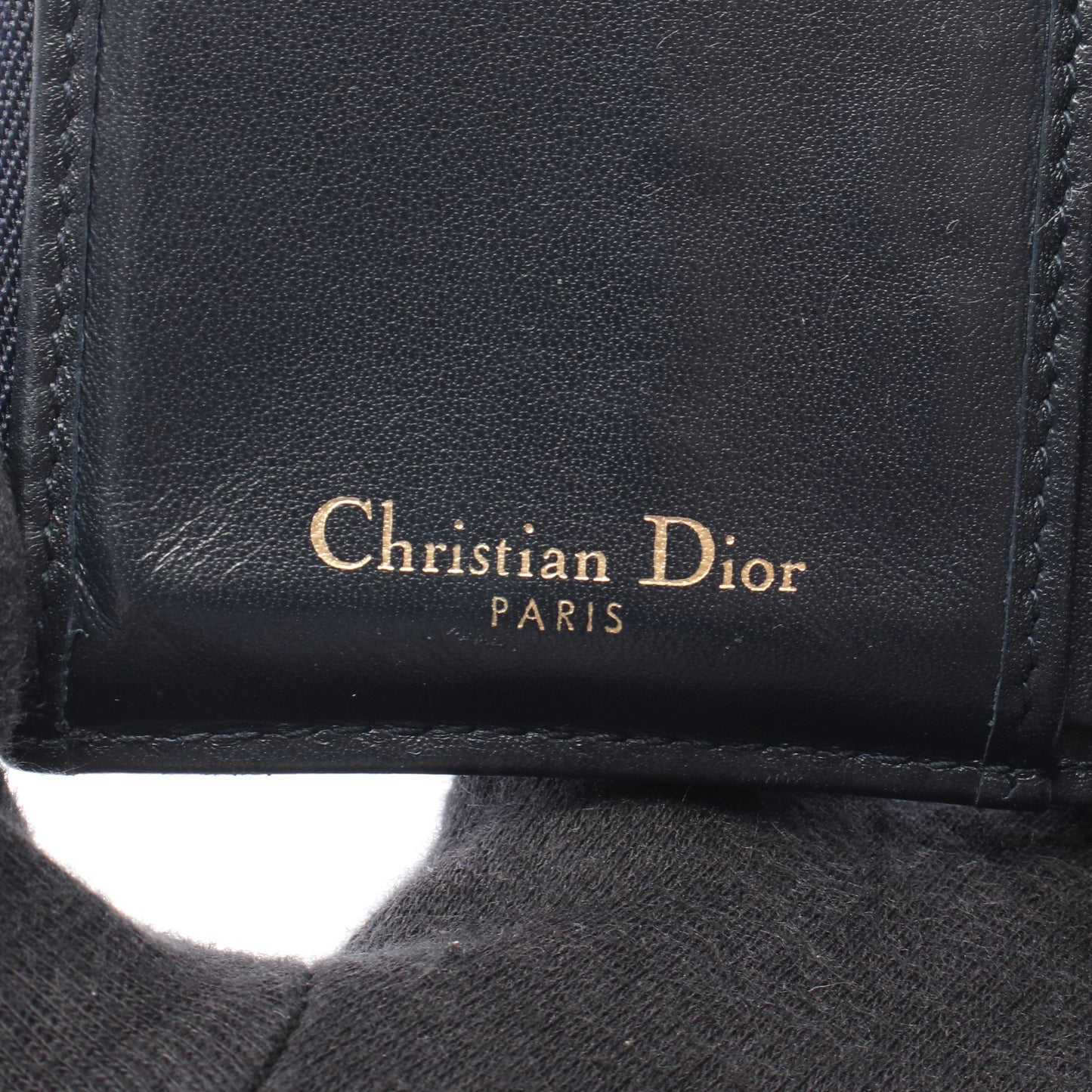 SADDLE サドル オブリーク 三つ折り財布 キャンバス レザー ネイビー ベージュ クリスチャンディオール 財布・小物 Christian Dior