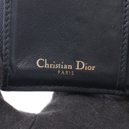 SADDLE サドル オブリーク 三つ折り財布 キャンバス レザー ネイビー ベージュ クリスチャンディオール 財布・小物 Christian Dior