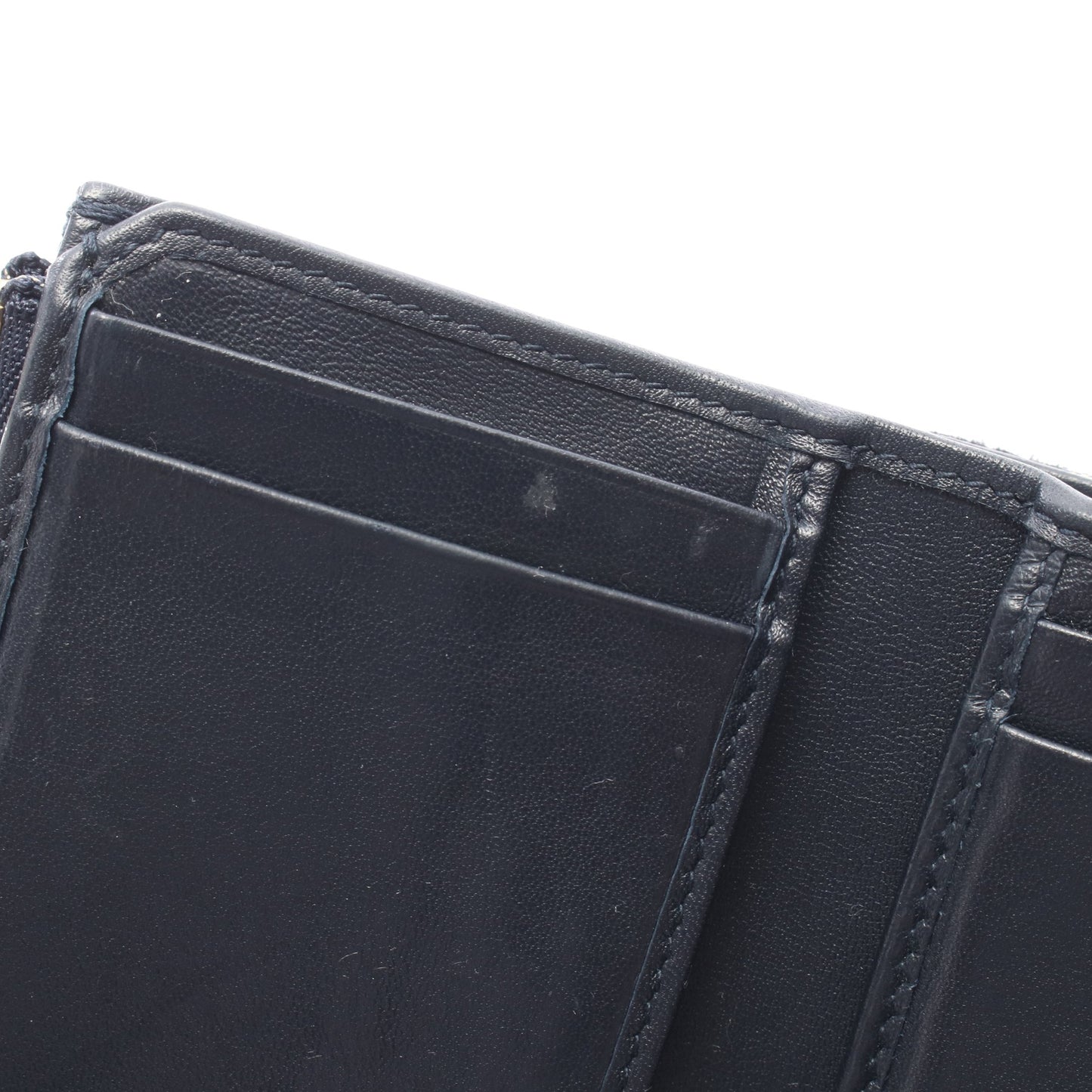 SADDLE サドル オブリーク 三つ折り財布 キャンバス レザー ネイビー ベージュ クリスチャンディオール 財布・小物 Christian Dior