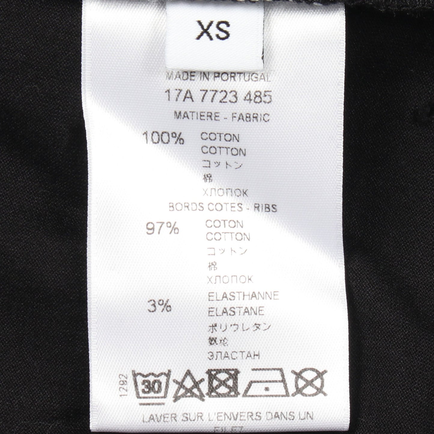 ロゴプリント デストロイ加工 半袖Tシャツ コットン ブラック ジバンシィ トップス GIVENCHY