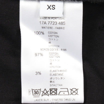 ロゴプリント デストロイ加工 半袖Tシャツ コットン ブラック ジバンシィ トップス GIVENCHY