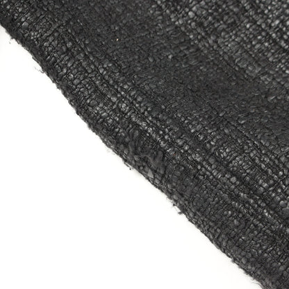 ココマークボタン ツイード ノーカラージャケット コットン レーヨン ブラック 05A シャネル