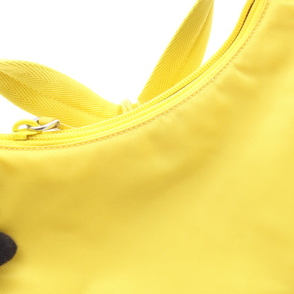 Re-Edition 2000 Re-Nylon ハンドバッグ ナイロン サフィアーノレザー イエロー プラダ