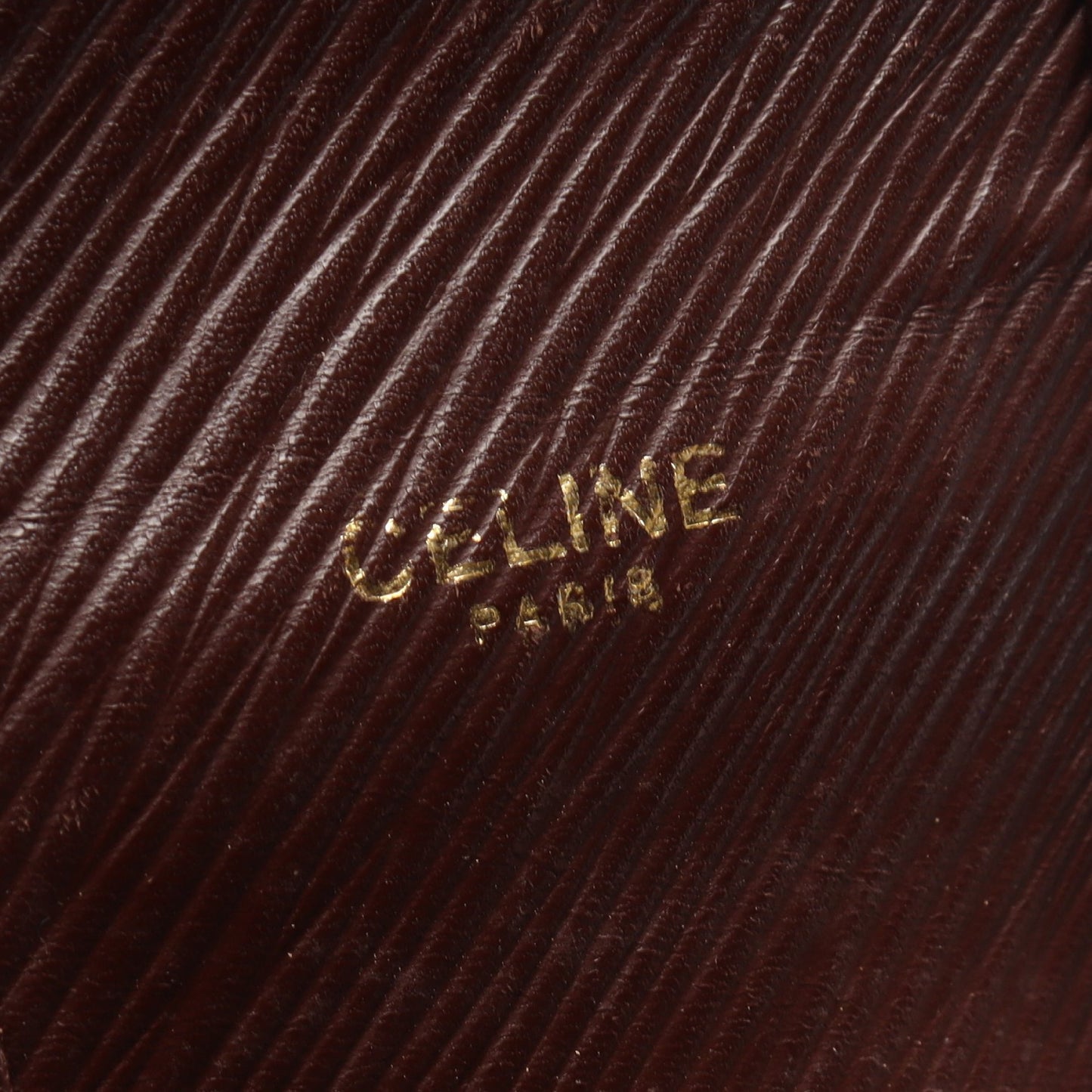 マカダム ショルダーバッグ PVC レザー ベージュ ブラウン セリーヌ バッグ CELINE