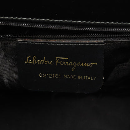 ガンチーニ ハンドバッグ レザー ブラック サルヴァトーレフェラガモ バッグ Salvatore Ferragamo