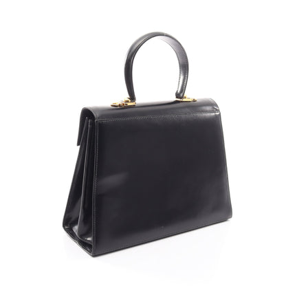 ガンチーニ ハンドバッグ レザー ブラック サルヴァトーレフェラガモ バッグ Salvatore Ferragamo