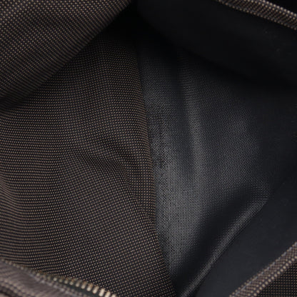 エールラインMM ハンドバッグ トートバッグ ナイロンキャンバス グレー シルバー金具 エルメス