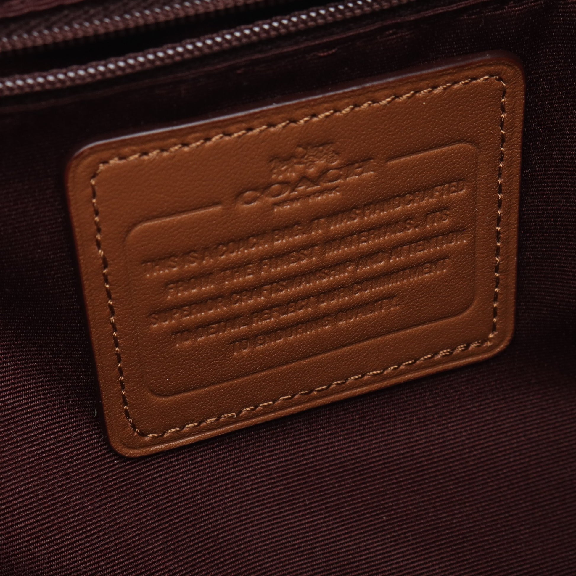 マディソン エクスプローデッド レップス カーライル ショルダーバッグ キャンバス レザー ダークブラウン ベージュ コーチ バッグ COACH