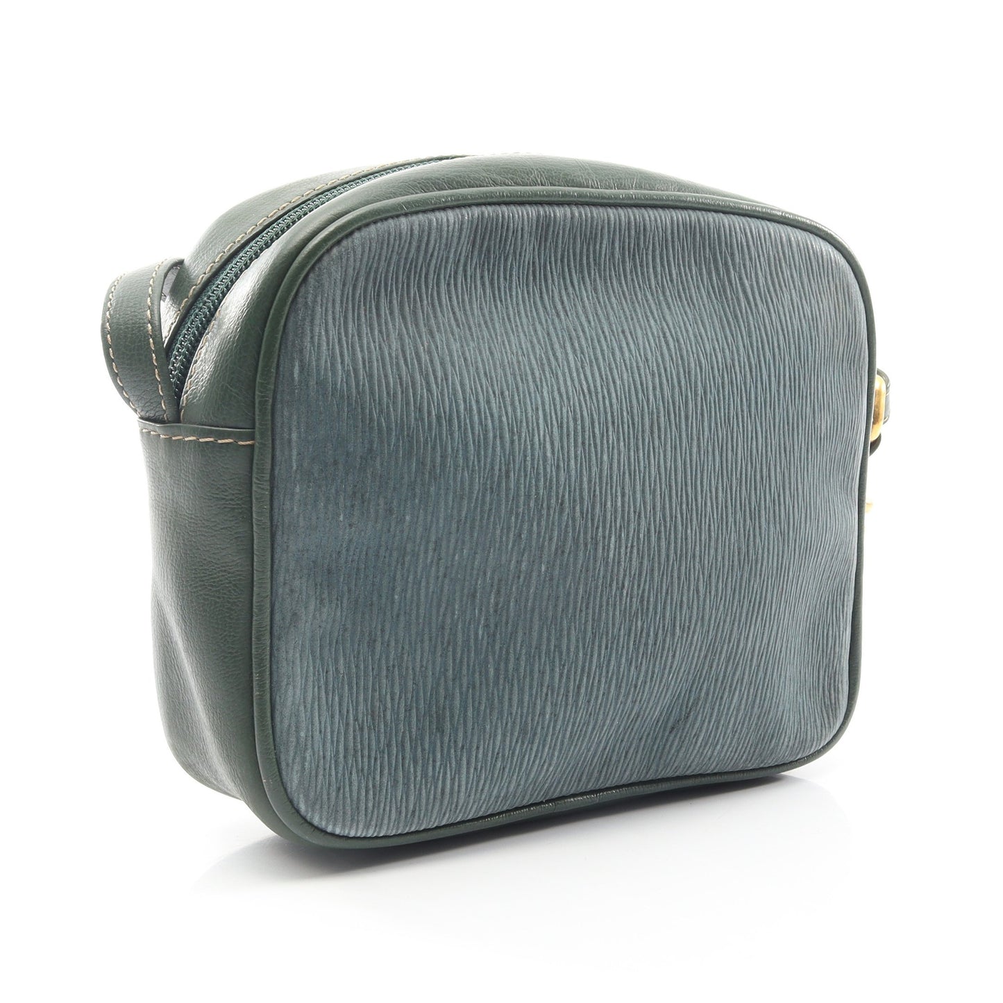 ベラスケス ショルダーバッグ レザー ヌバック グリーン ブルー ロエベ バッグ LOEWE