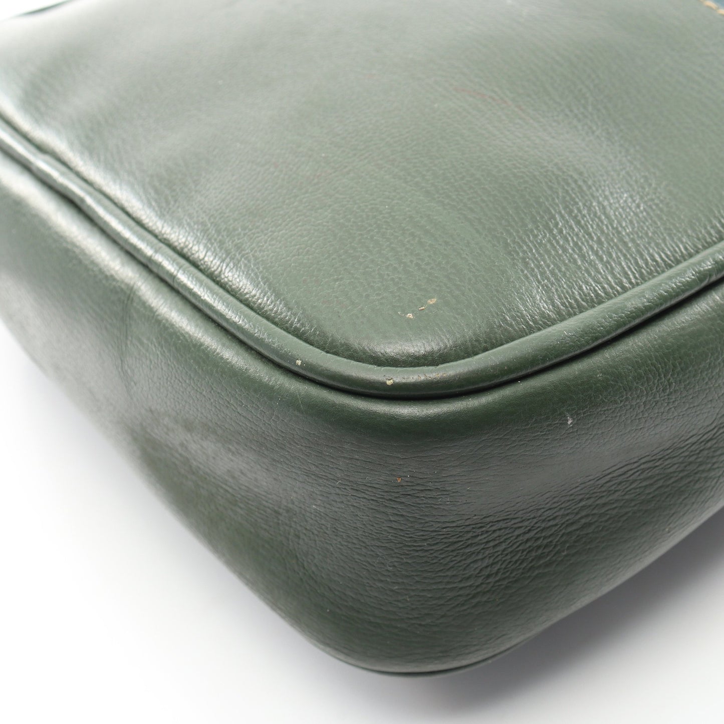 ベラスケス ショルダーバッグ レザー ヌバック グリーン ブルー ロエベ バッグ LOEWE