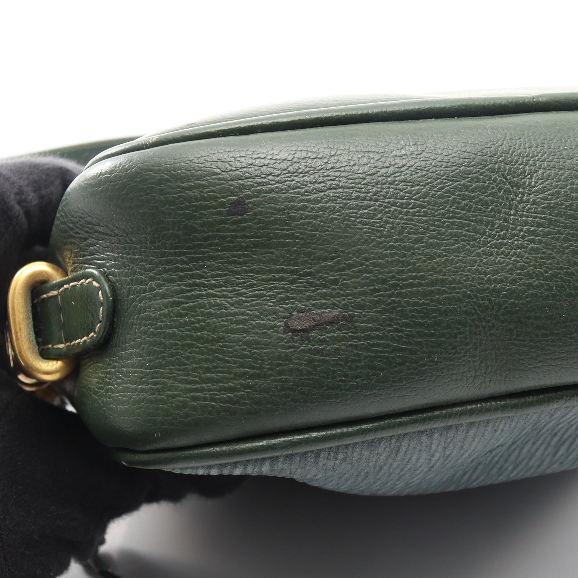 ベラスケス ショルダーバッグ レザー ヌバック グリーン ブルー ロエベ バッグ LOEWE