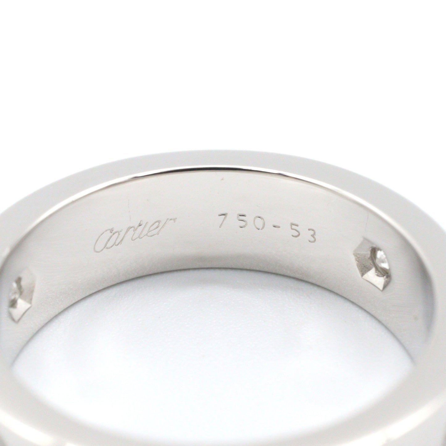 ラブリング 3PD リング 指輪 K18WG ダイヤモンド ホワイトゴールド クリア カルティエ アクセサリー Cartier