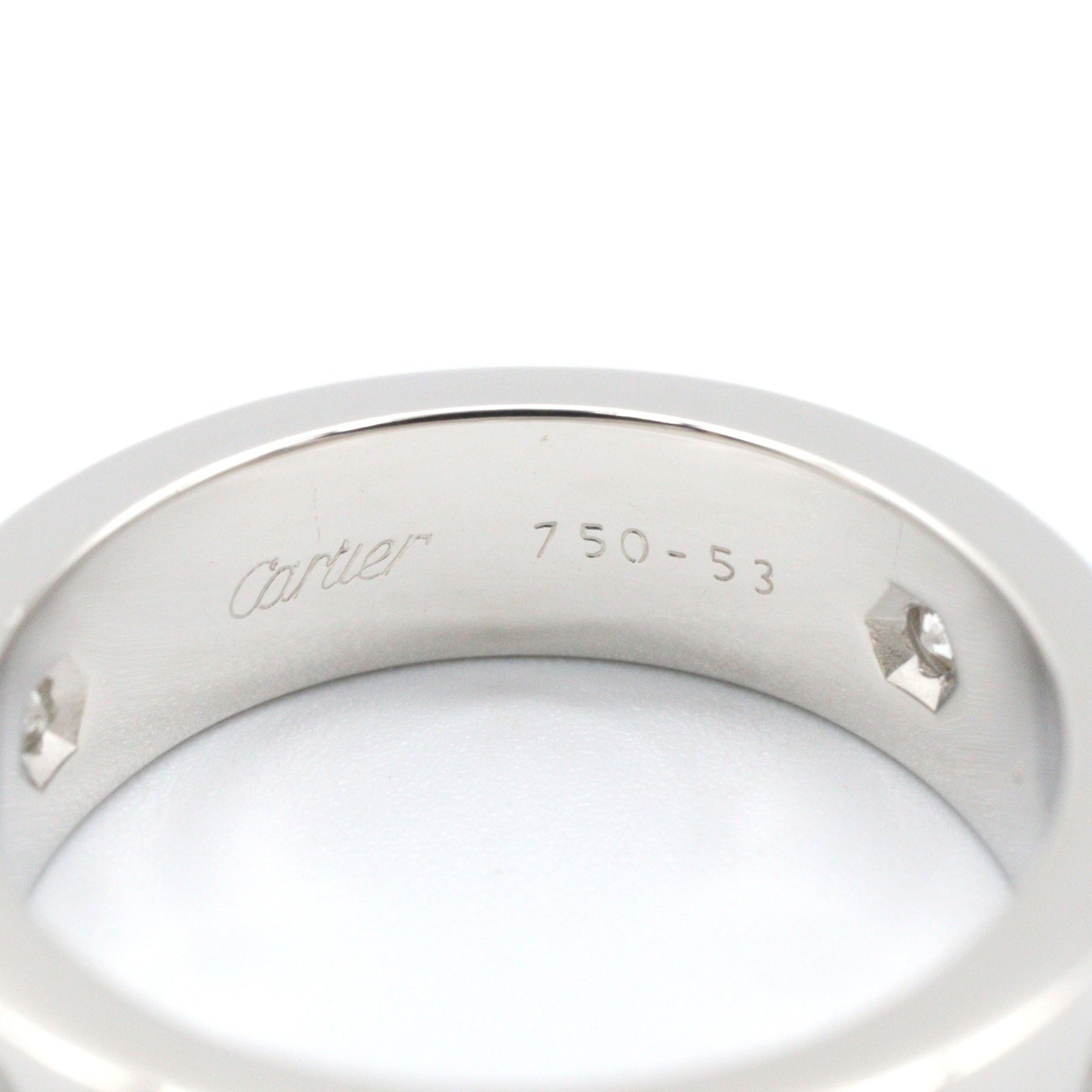 ラブリング 3PD リング 指輪 K18WG ダイヤモンド ホワイトゴールド クリア カルティエ アクセサリー Cartier