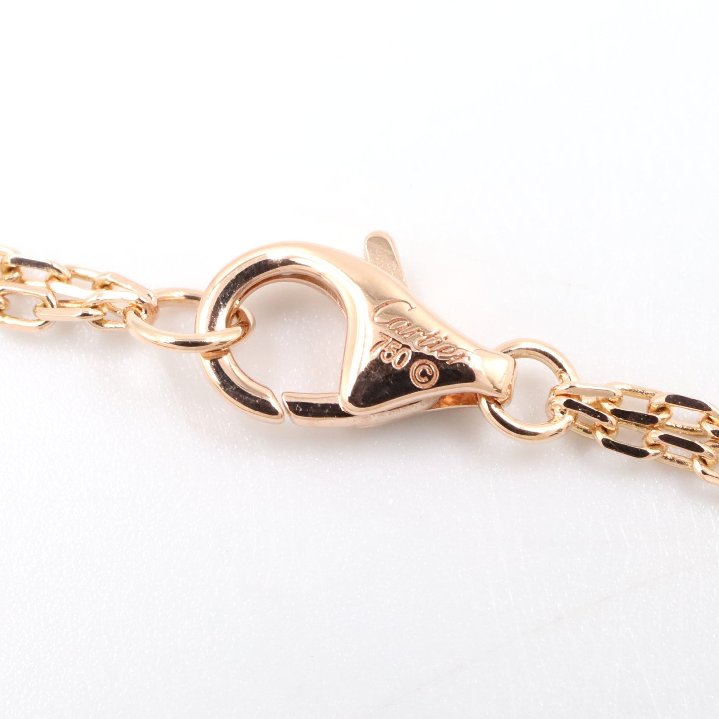 ラブサークル ネックレス 2PD ネックレス K18PG ダイヤモンド ピンクゴールド クリア ピンク カルティエ アクセサリー Cartier