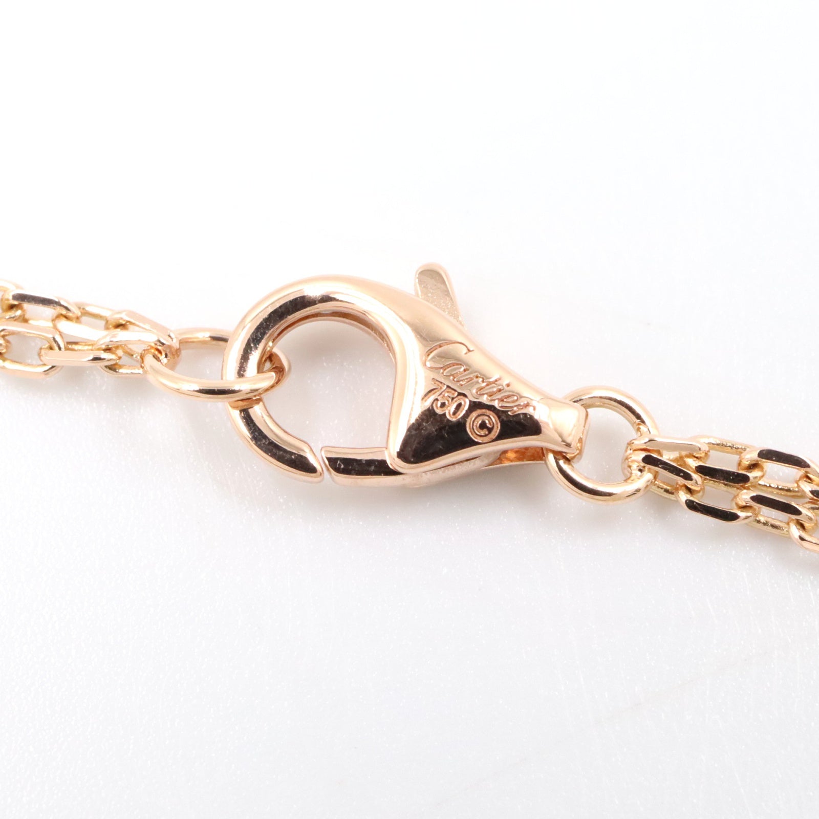 ラブサークル ネックレス 2PD ネックレス K18PG ダイヤモンド ピンクゴールド クリア ピンク カルティエ アクセサリー Cartier