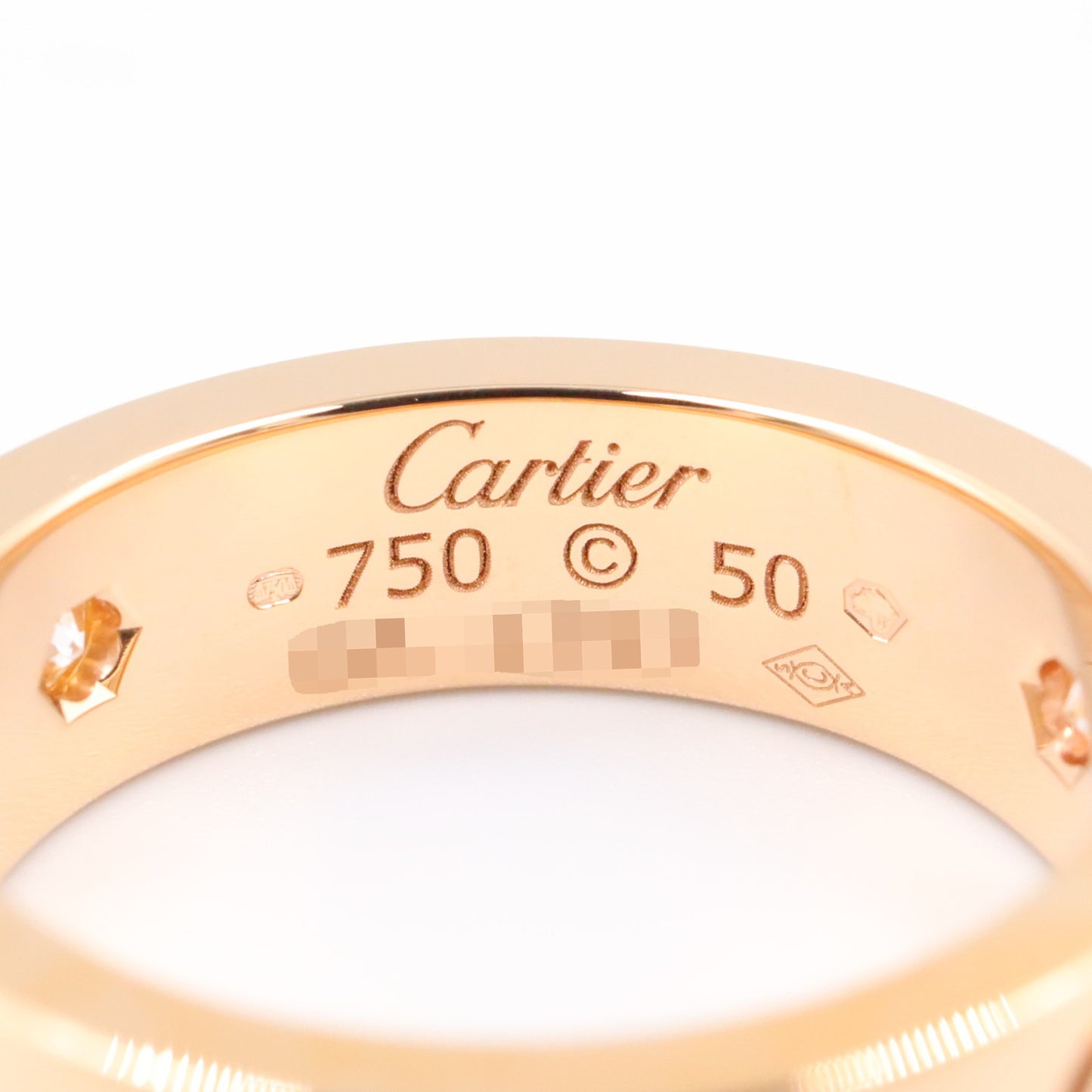 ラブリング3PD リング 指輪 K18PG ダイヤモンド ピンクゴールド クリア カルティエ アクセサリー Cartier