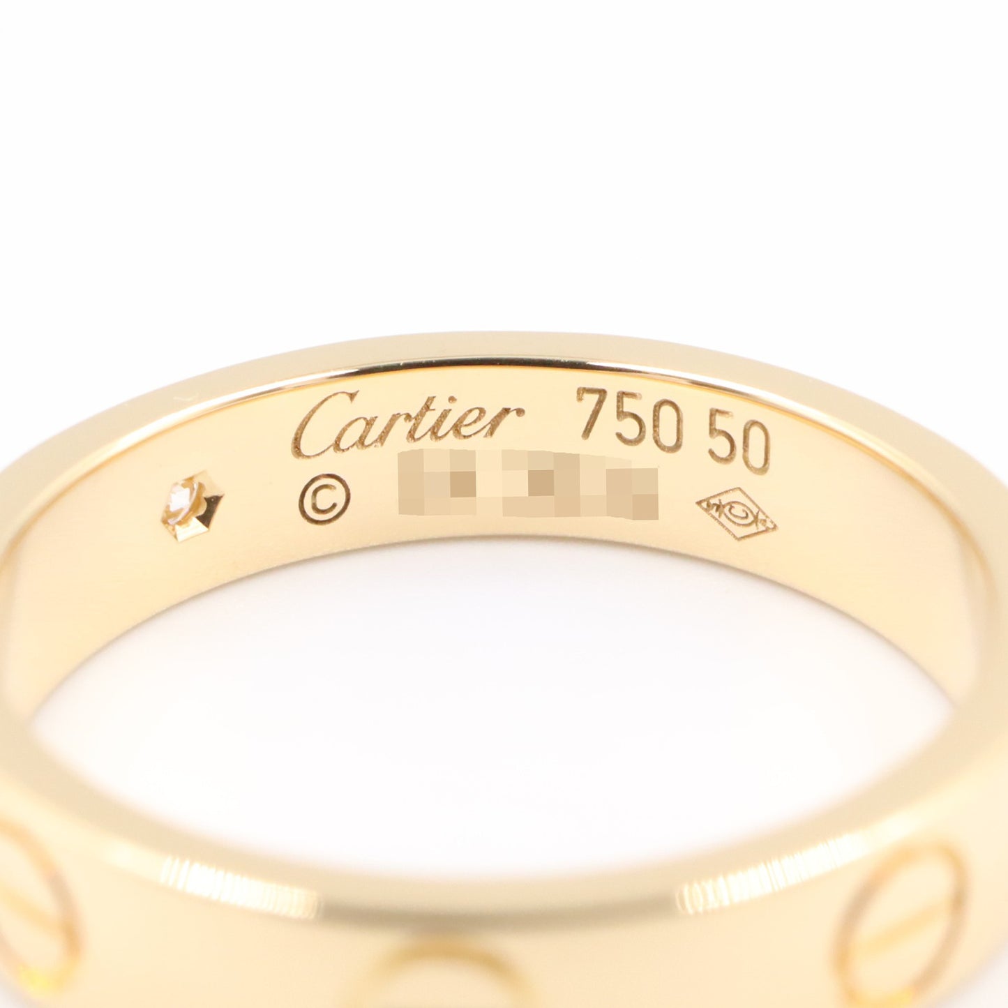 ミニラブリング 1PD リング 指輪 K18YG ダイヤモンド イエローゴールド クリア カルティエ アクセサリー Cartier