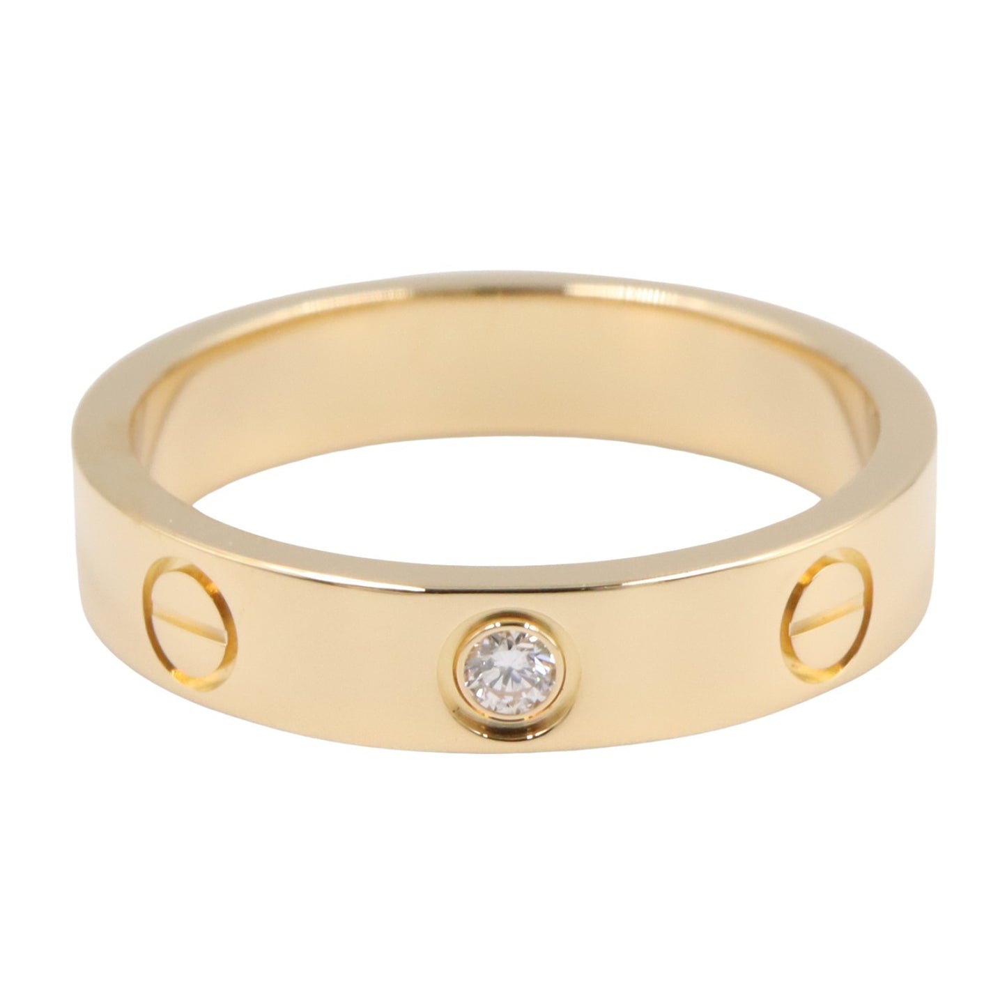ミニラブリング 1PD リング 指輪 K18YG ダイヤモンド イエローゴールド クリア カルティエ アクセサリー Cartier