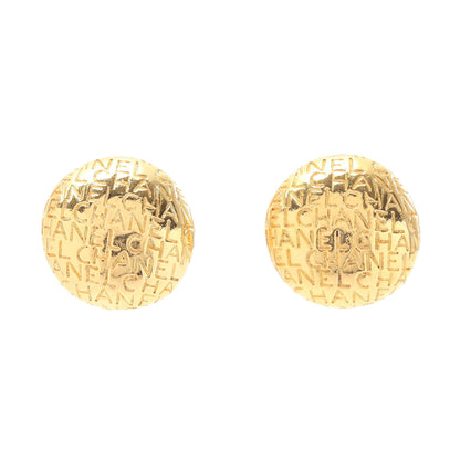 ロゴ ラウンド イヤリング GP ゴールド ヴィンテージ シャネル アクセサリー CHANEL