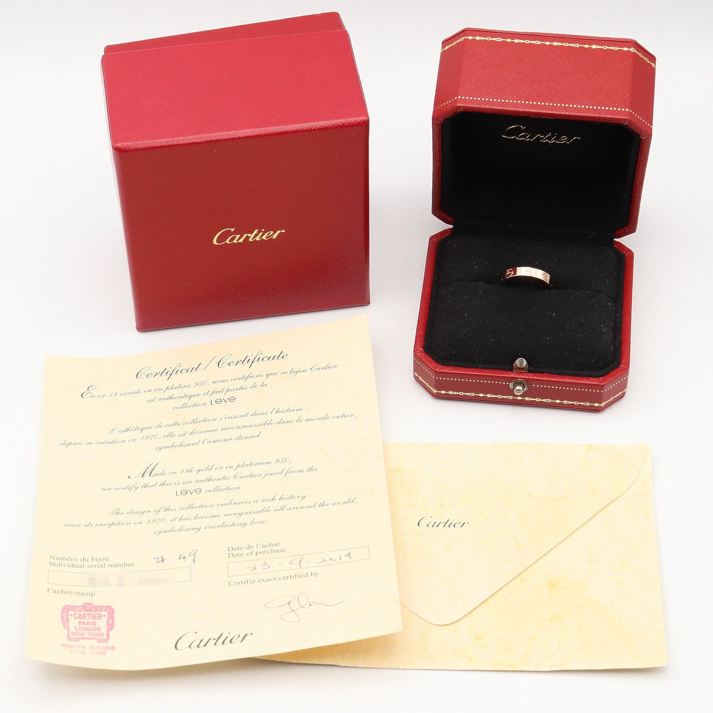 ミニラブ リング リング 指輪 K18PG ゴールド ピンクゴールド カルティエ アクセサリー Cartier