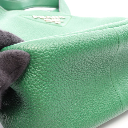 リエゾン ミニ ハンドバッグ レザー グリーン プラダ バッグ PRADA