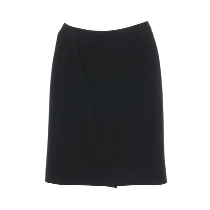 ココマーク グリポアボタン ラップスカート ウール ブラック 96A シャネル