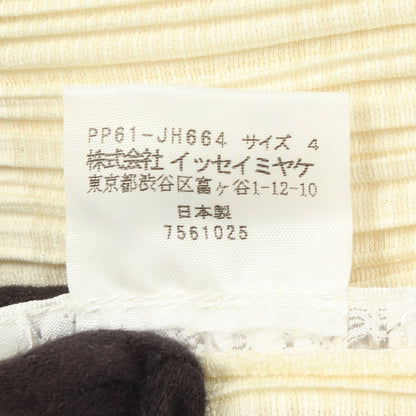 プリーツ ノースリーブ ワンピース アイボリー プリーツプリーズ
