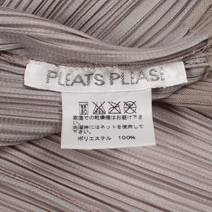 プリーツ カーディガン グレー プリーツプリーズ
