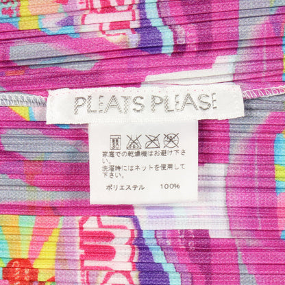 プリーツ ノースリーブ WASH ワンピース ピンク マルチカラー プリーツプリーズ ワンピース PLEATS PLEASE