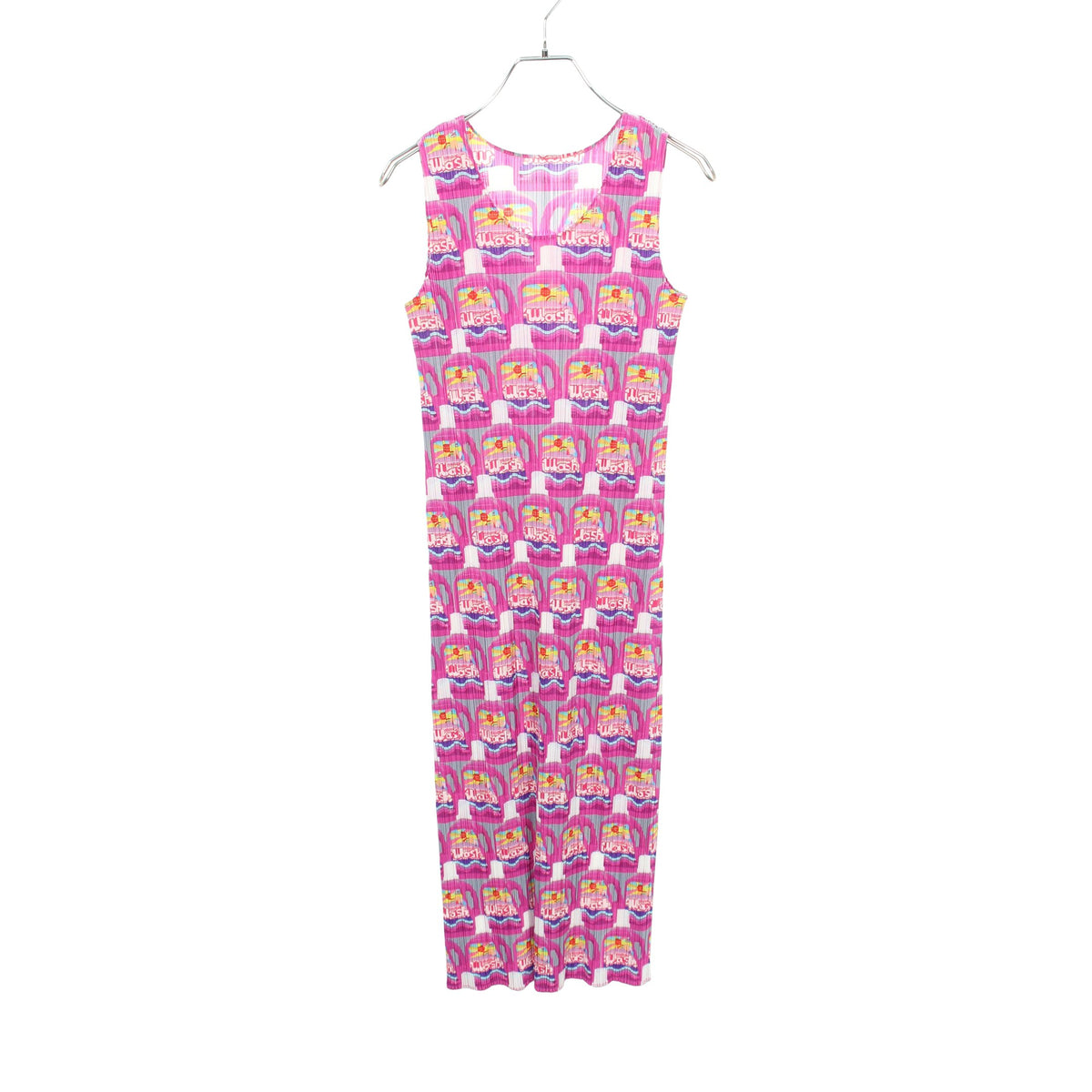 プリーツ ノースリーブ WASH ワンピース ピンク マルチカラー プリーツプリーズ ワンピース PLEATS PLEASE