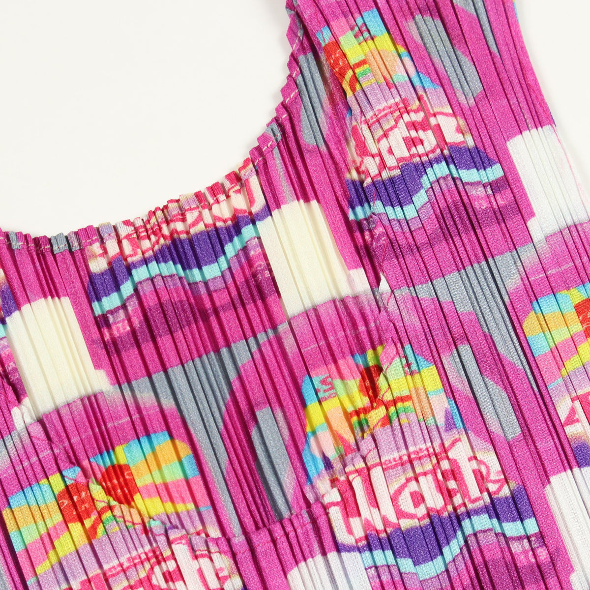プリーツ ノースリーブ WASH ワンピース ピンク マルチカラー プリーツプリーズ ワンピース PLEATS PLEASE