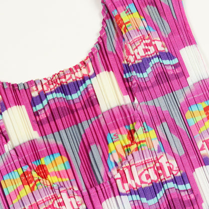 プリーツ ノースリーブ WASH ワンピース ピンク マルチカラー プリーツプリーズ ワンピース PLEATS PLEASE
