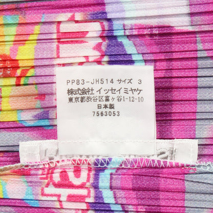 プリーツ ノースリーブ WASH ワンピース ピンク マルチカラー プリーツプリーズ ワンピース PLEATS PLEASE