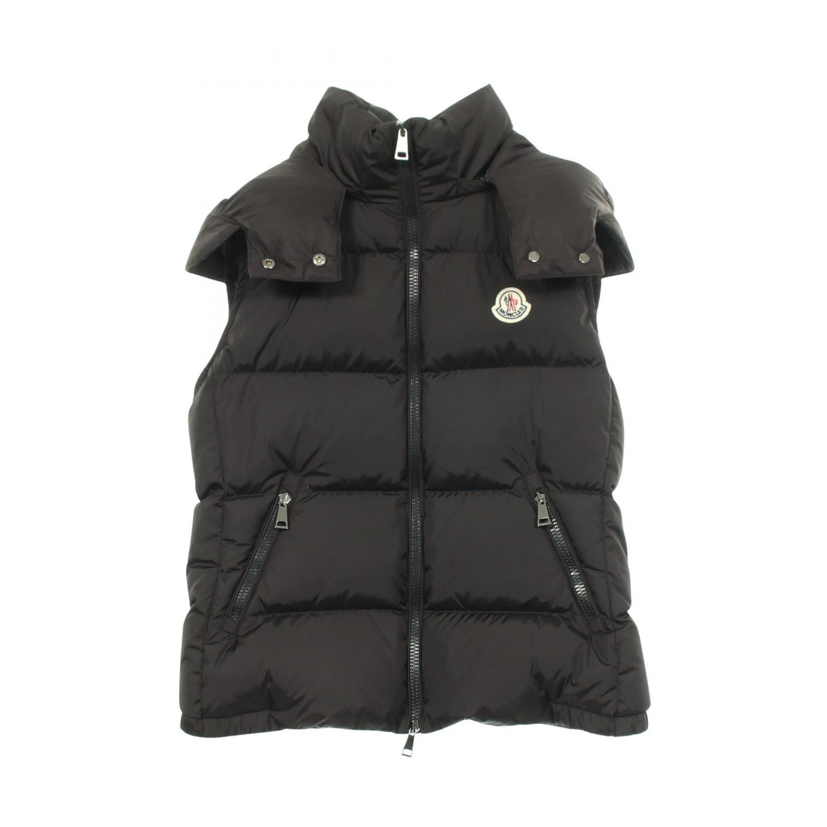 GALLINULE ダウンベスト ナイロン ブラック モンクレール アウター MONCLER