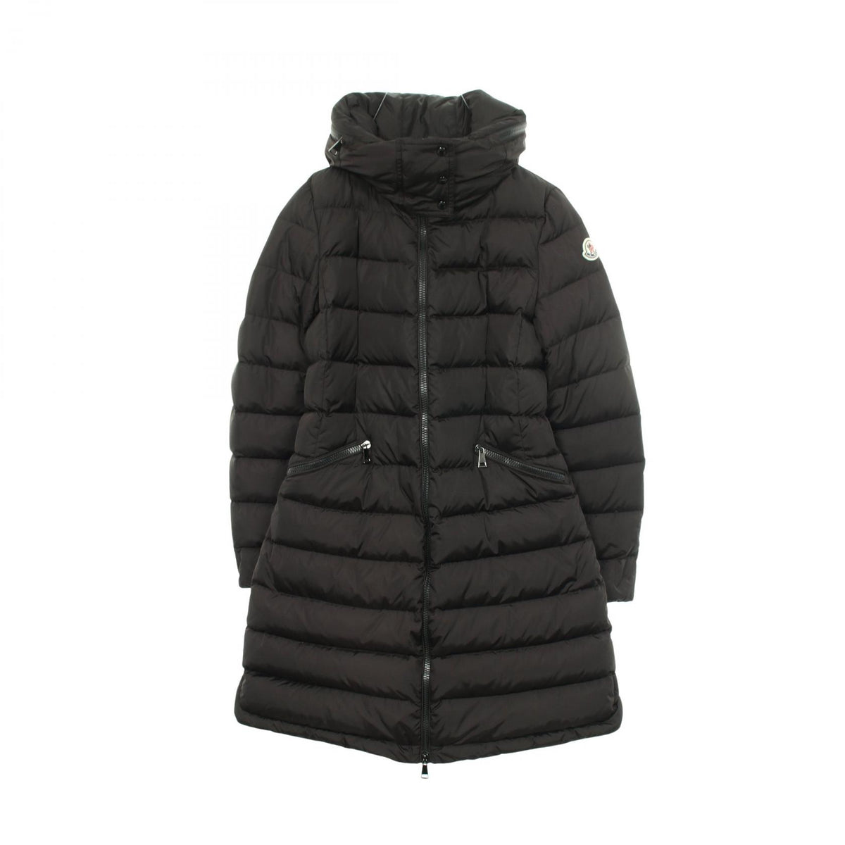 FLAMMETTE フラメッテ フード付き ダウンコート ナイロン ブラック モンクレール アウター MONCLER