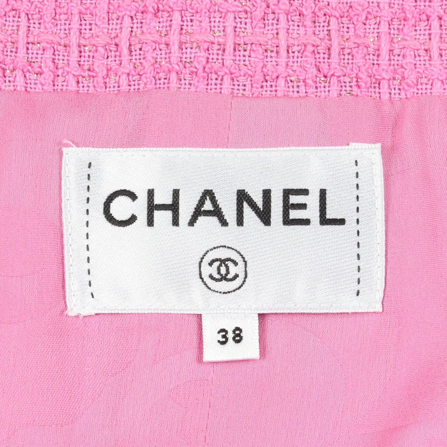 ココマークボタン ツイード ワンピース コットン ピンク シャネル ワンピース CHANEL