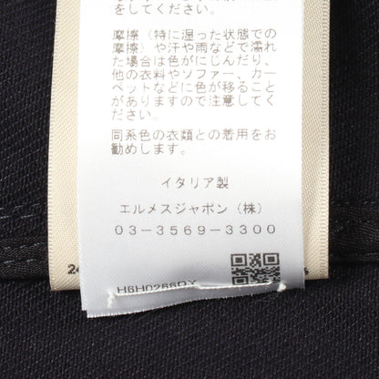 セリエボタン デニムジャケット コットン ネイビー エルメス