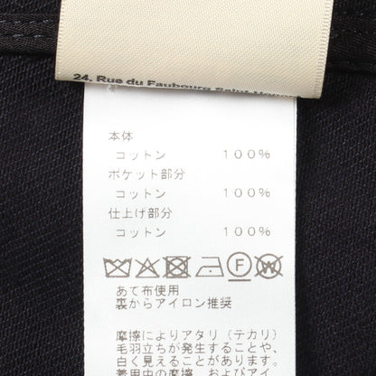 セリエボタン デニムジャケット コットン ネイビー エルメス