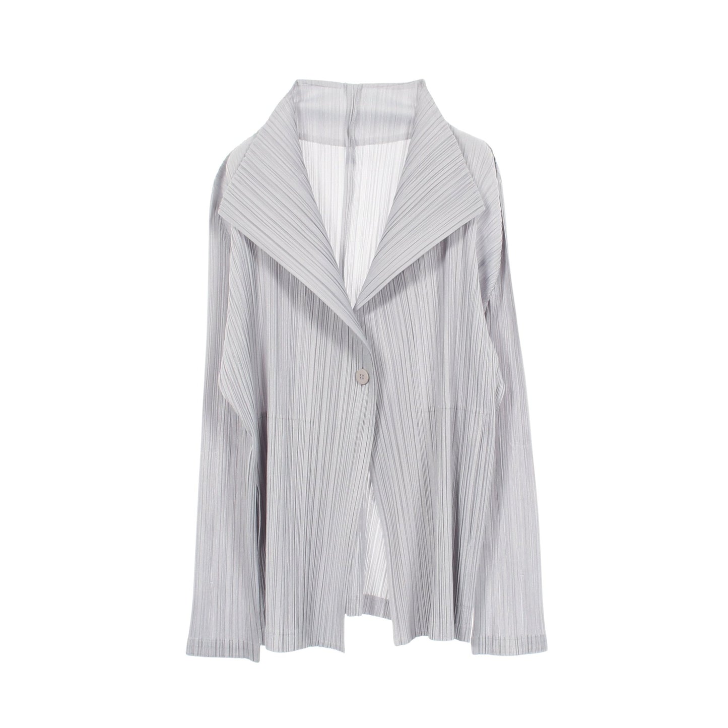 プリーツ カーディガン ライトグレー プリーツプリーズ トップス PLEATS PLEASE