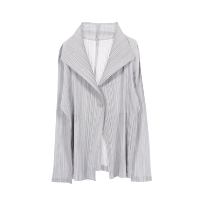 プリーツ カーディガン ライトグレー プリーツプリーズ トップス PLEATS PLEASE