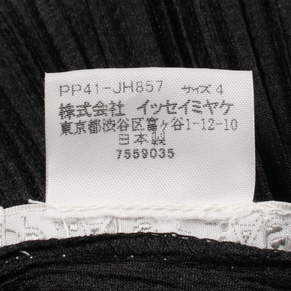 プリーツ ハイネック メッシュ ノースリーブ ワンピース グレー プリーツプリーズ